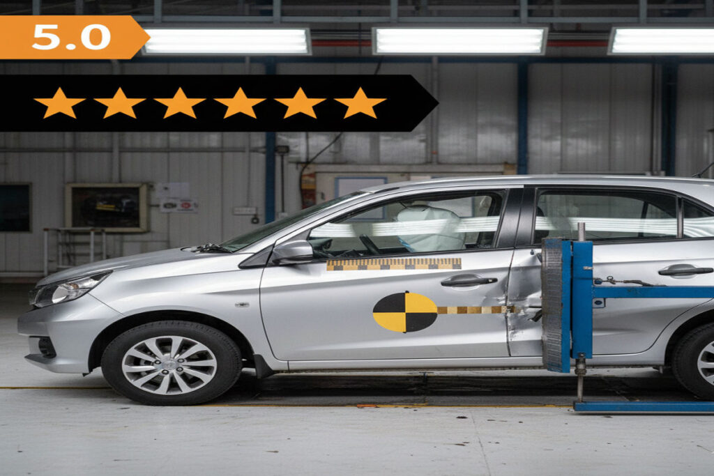 Honda Amaze Bags 5-Star Bharat NCAP Safety Rating: What This Means for Buyers Honda Amaze Bags 5-Star Bharat NCAP Safety Rating: What This Means for Buyers